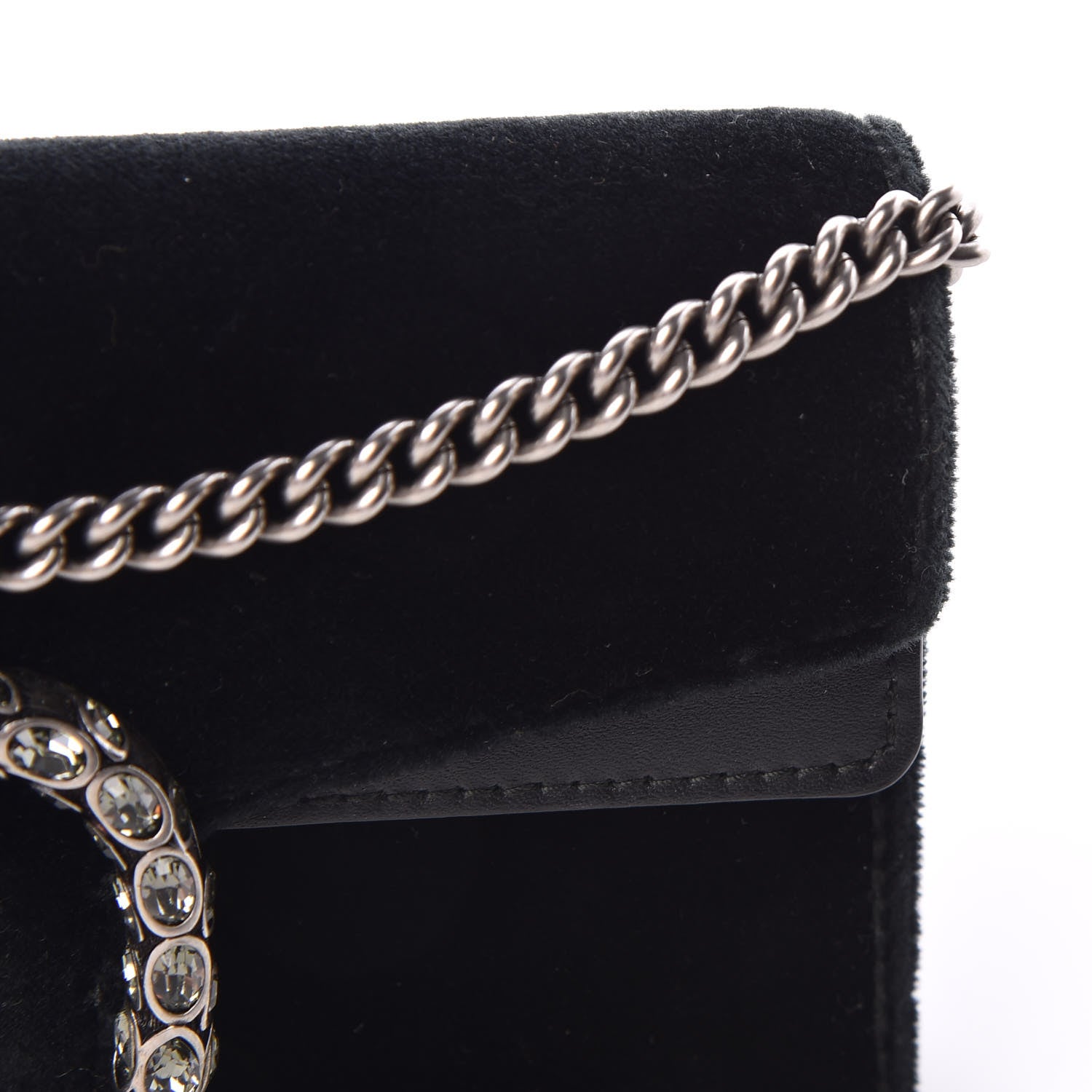 Gucci Velvet Super Mini Dionysus Shoulder Bag Black 16 of 17