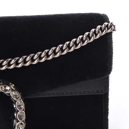 Gucci Velvet Super Mini Dionysus Shoulder Bag Black 16 of 17