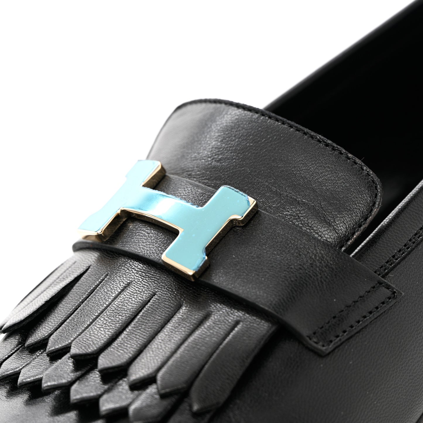 Goatskin Womens Royal Loafers 38 Black
