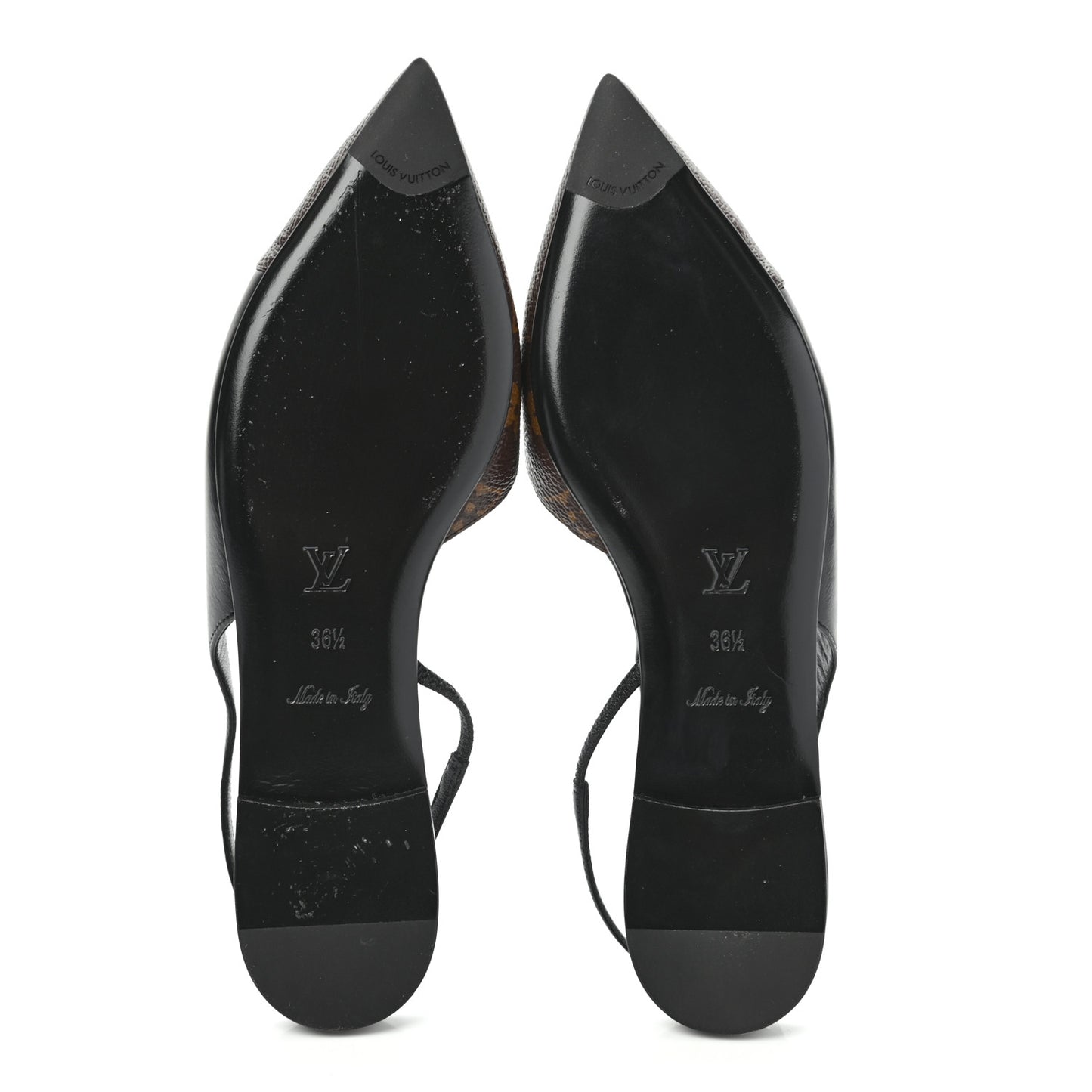 Patent Monogram Cherie Slingback Ballerina Flats 36.5