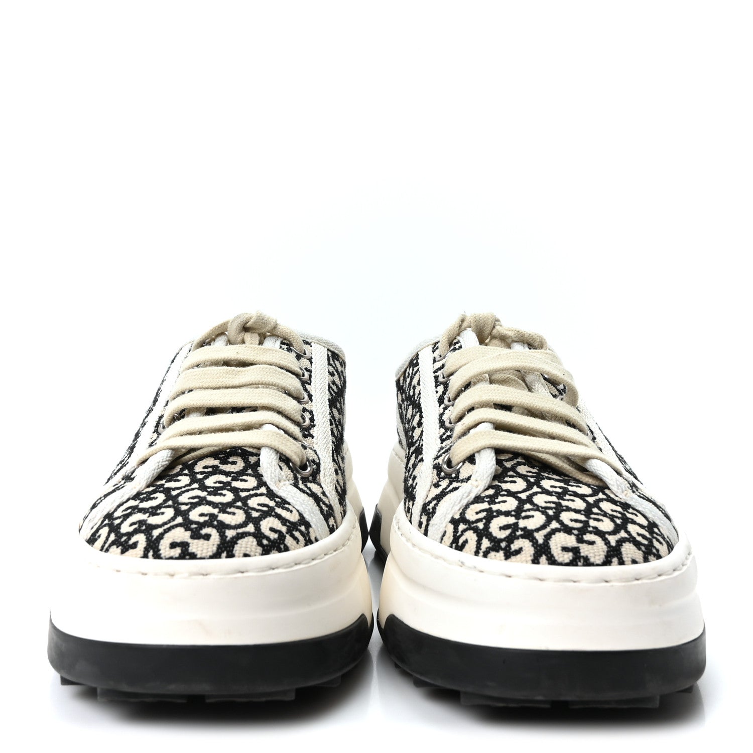 Gucci GG Monogram Jacquard Womens 1977 Tennis Platform 52mm