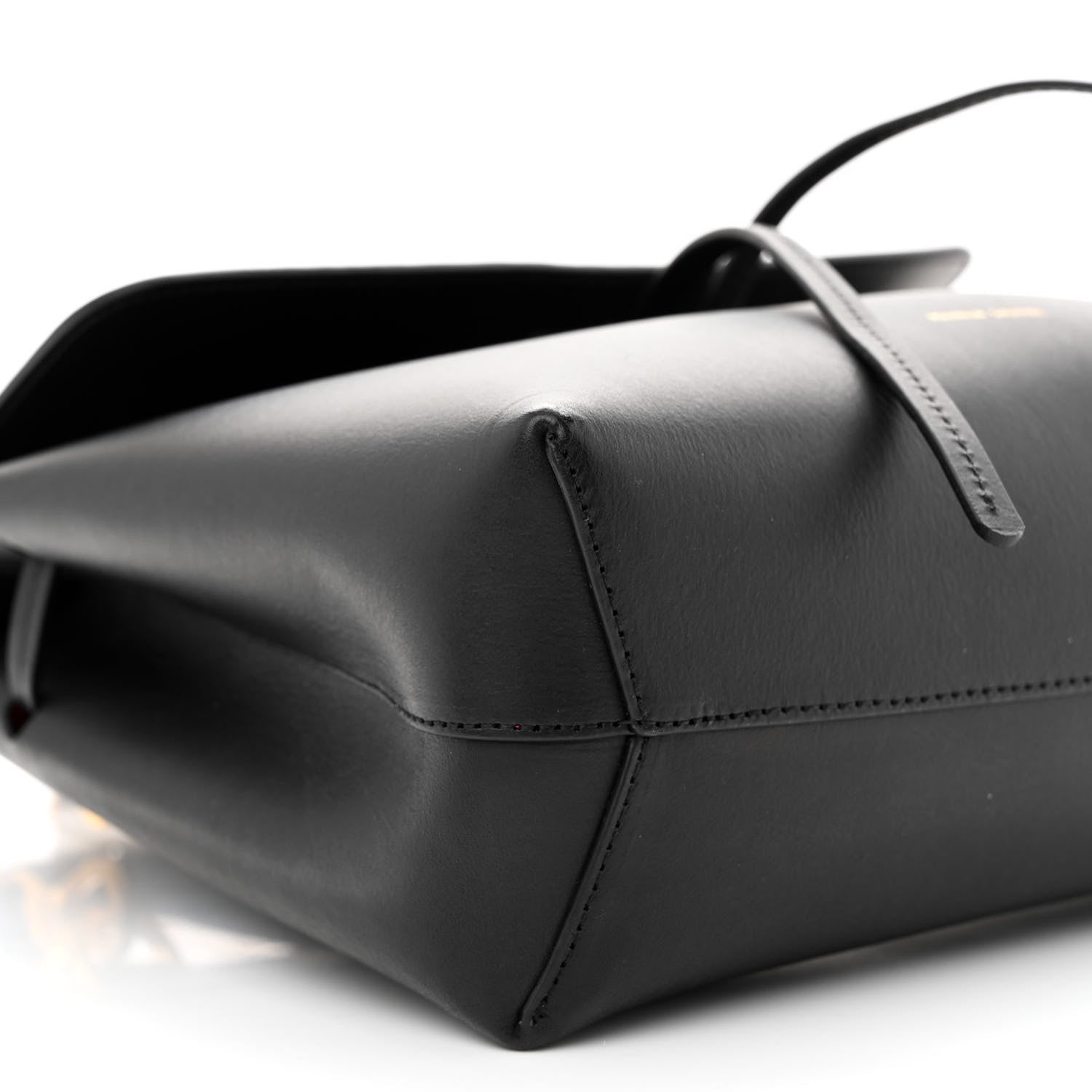 Mansur Gavriel Calfskin Mini Lady Bag Black Flamma 9 of 10