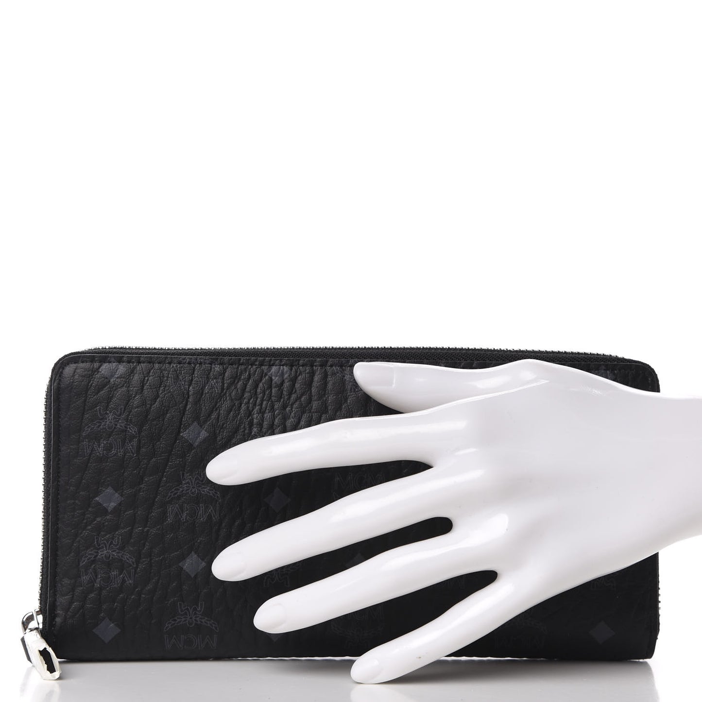 Visetos Large Zip Around Wallet Black