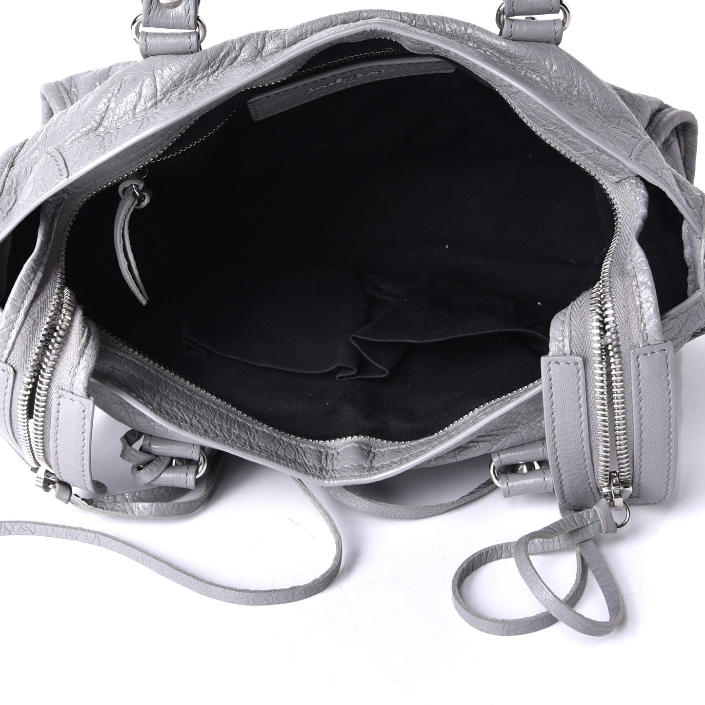Agneau Classic Silver Hardware S City Gris Haussmannien