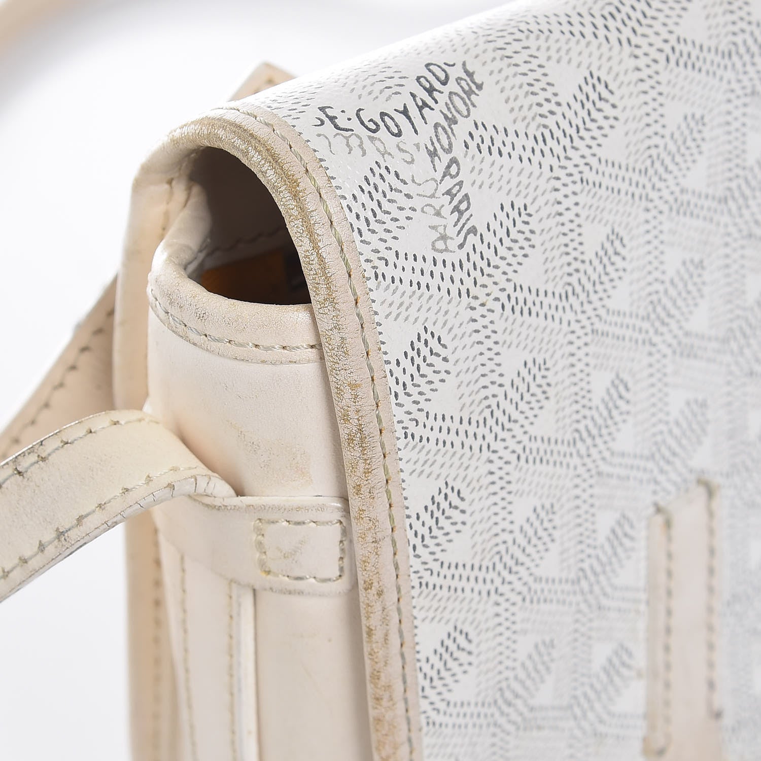 Goyard Goyardine Belvedere PM Messenger Bag White 20 of 22