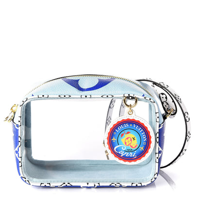 Louis Vuitton Monogram Giant Capri Beach Pouch Blue 1 of 12