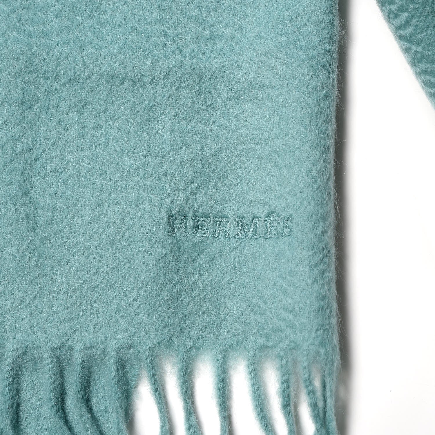 Hermes Cashmere Fringe Scarf 3 of 4