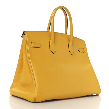 Hermes Epsom Birkin 35 Jaune 3 of 17
