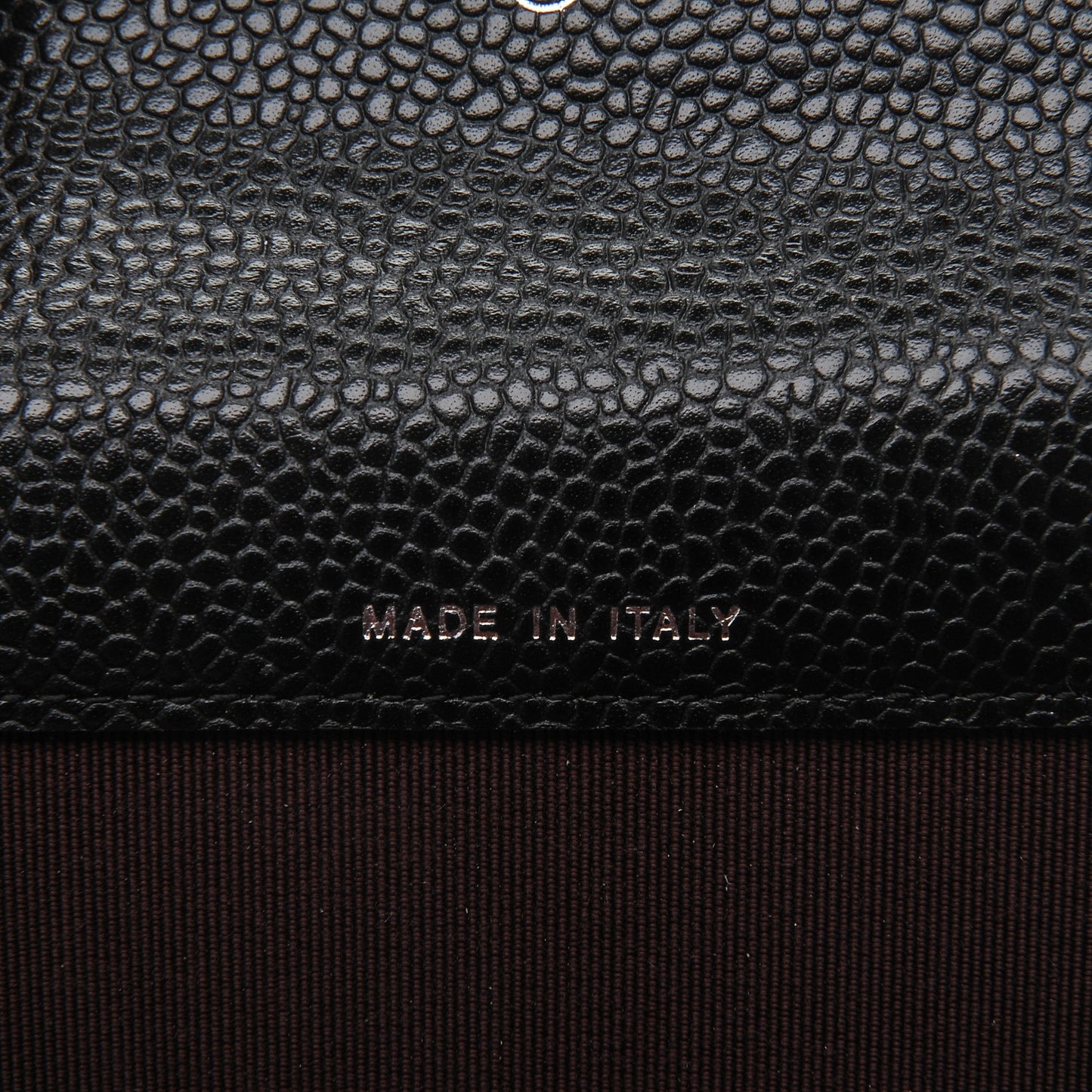 Caviar Quilted Flap Card Holder Black