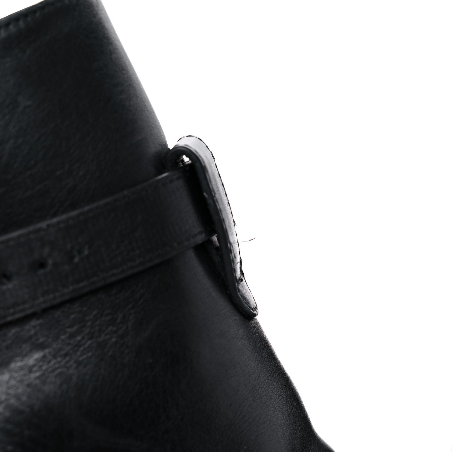 Calfskin Mens Ankle Boots 46 Black