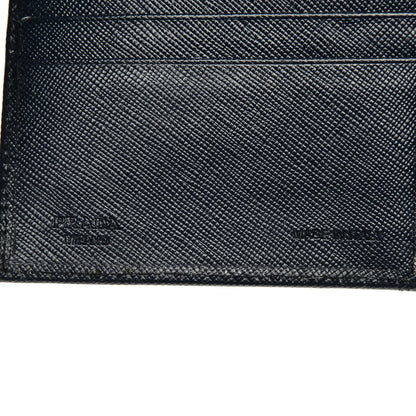 Prada Saffiano Metal Continental Flap Wallet Baltico 6 of 6