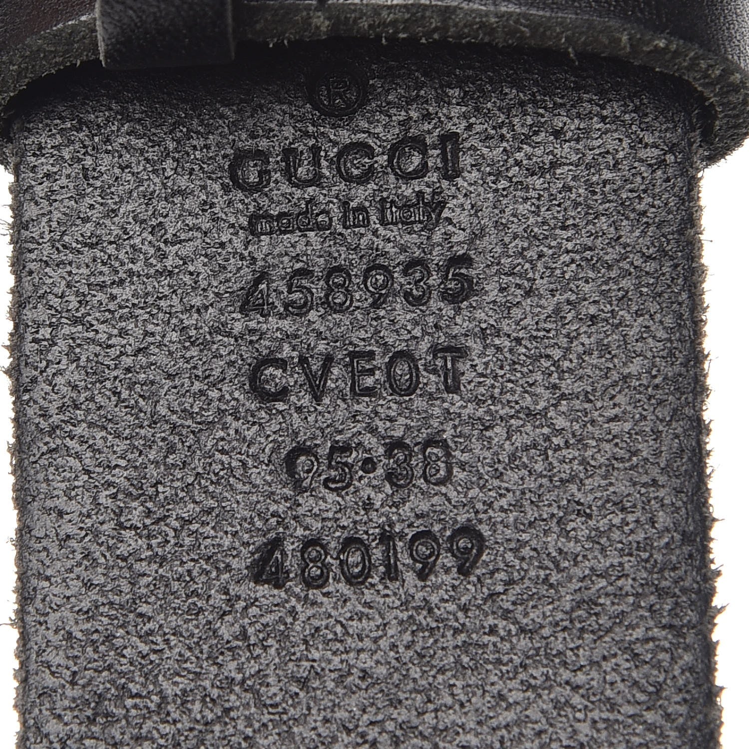 Gucci Calfskin Snake Belt 95 38 Black 6 of 9