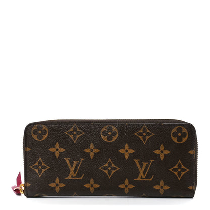 Louis Vuitton Monogram Clemence Wallet Fuchsia 1 of 12
