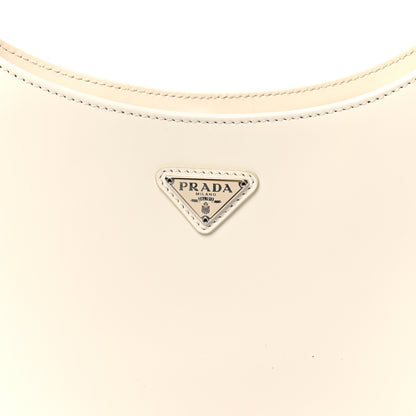 Prada Spazzolato Cleo Shoulder Bag White 7 of 9