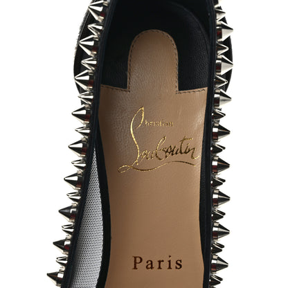 Christian Louboutin Galativi Pony Hair Leopard Spikes 85 Pumps 37 Black 7 of 7
