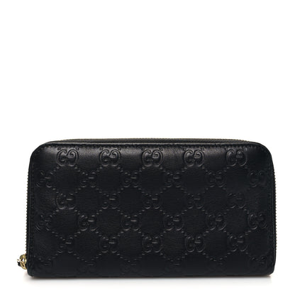 Gucci Guccissima Vitello Tender Zip Around Wallet Black 1 of 9