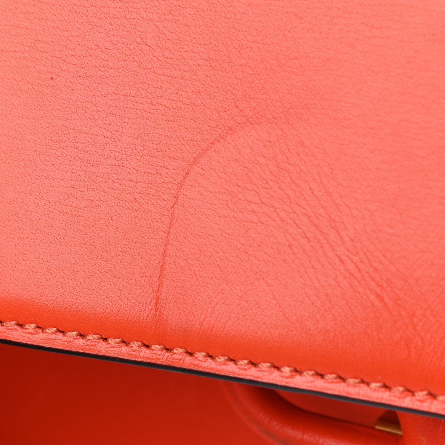 Smooth Calfskin Small VSling Shoulder Bag Orange