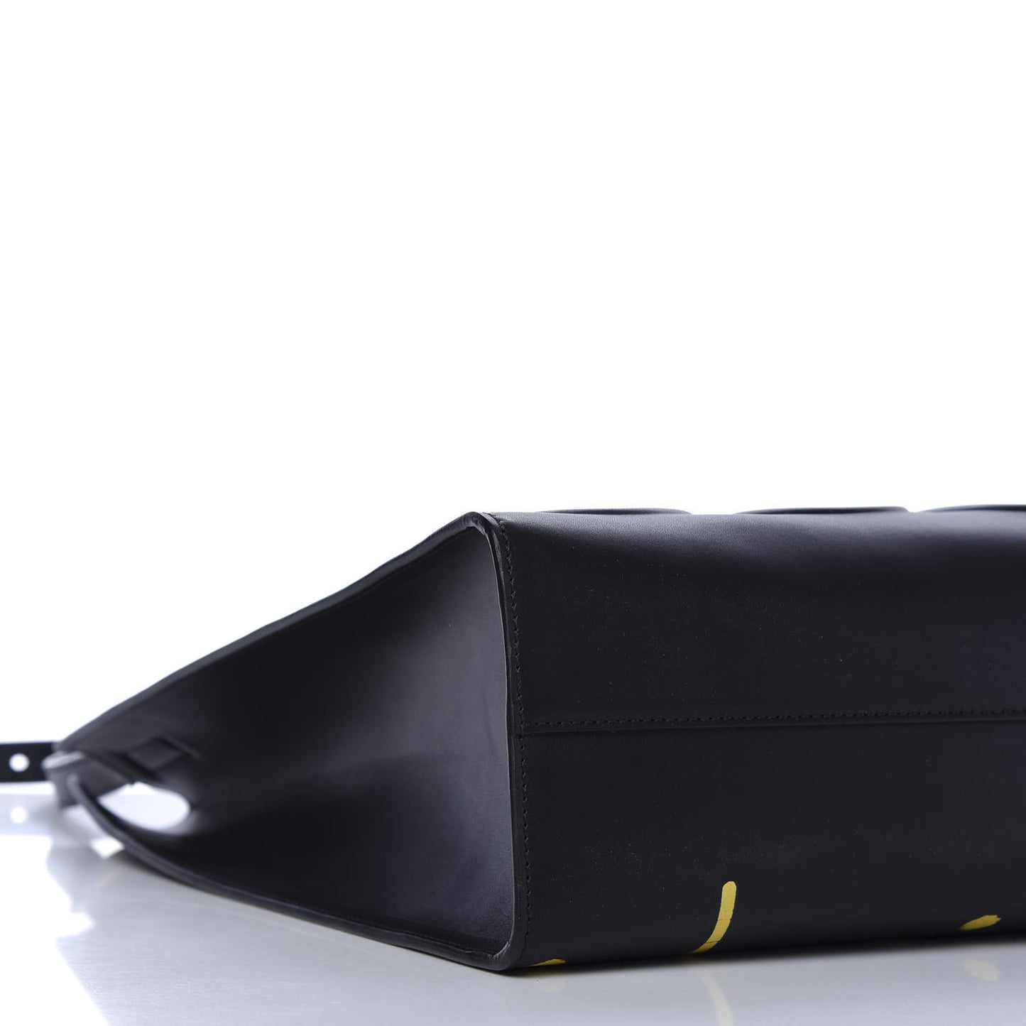Calfskin GucciGhost Real Medium XL Tote Black Yellow