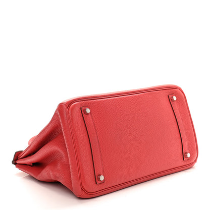 Hermes Taurillon Clemence Birkin 35 Bougainvillea 4 of 13