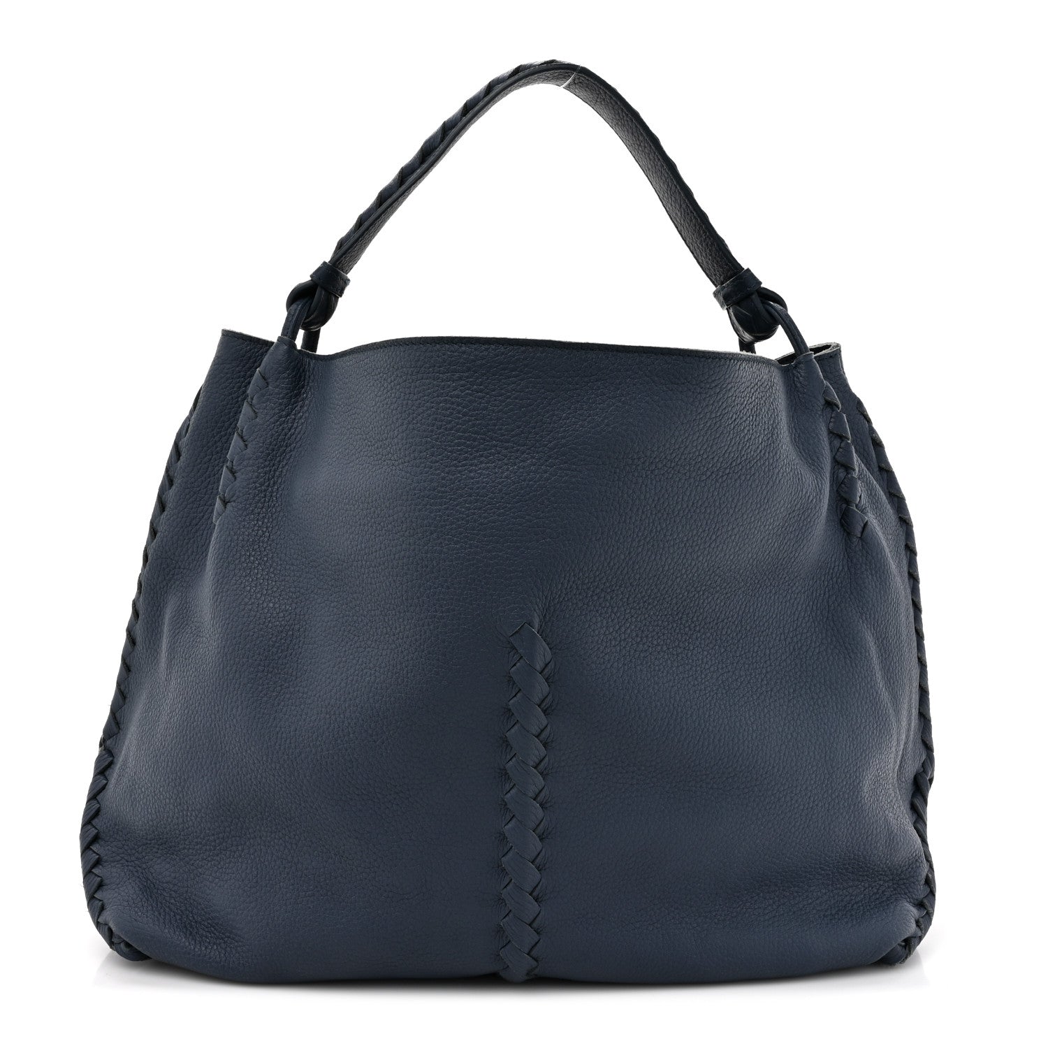 Bottega Veneta Washed Cervo Deerskin Large Hobo Denim 1 of 12