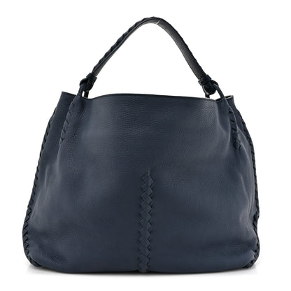 Bottega Veneta Washed Cervo Deerskin Large Hobo Denim 1 of 12