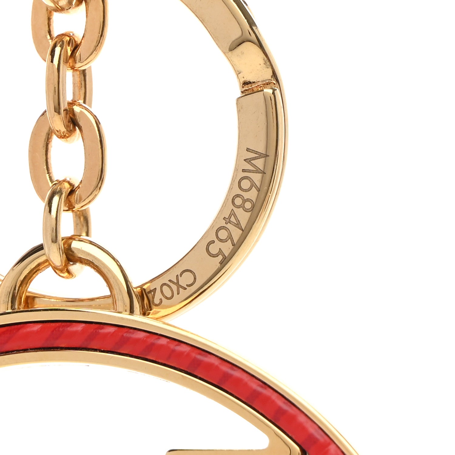 Louis Vuitton LV Circle Bag Charm Key Holder Pink Red 5 of 6