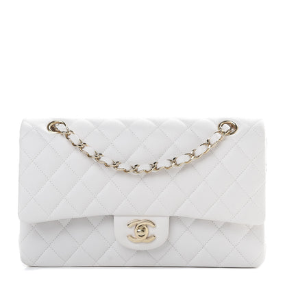 Chanel Caviar Quilted Medium Double Flap White 1 of 14