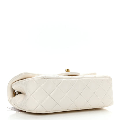 Chanel Lambskin Quilted Mini Rectangular Pearl Crush Flap White 4 of 11