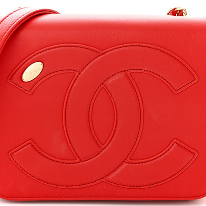 Chanel Lambskin CC Mania Flap Bag Red 8 of 12