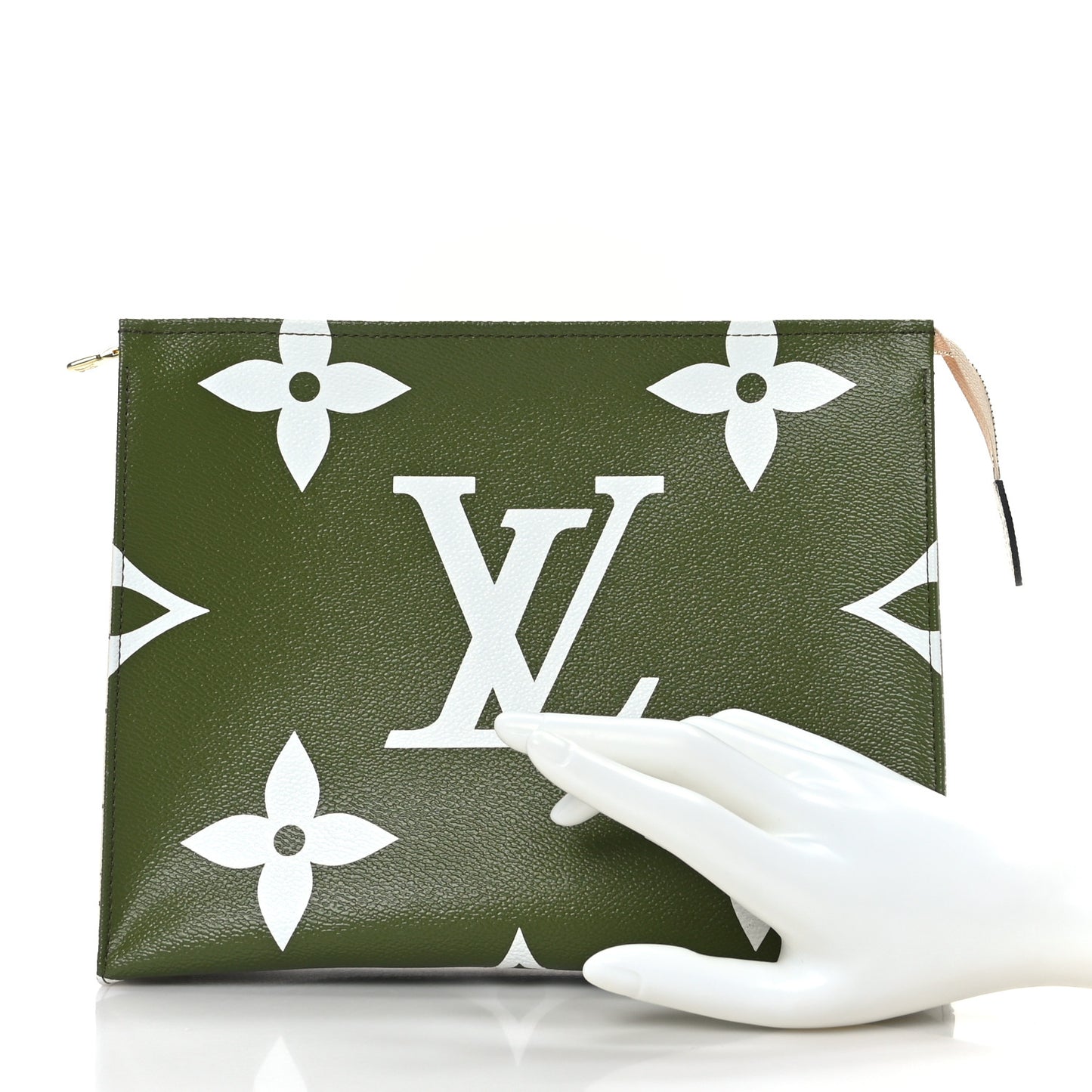 Monogram Giant Toiletry Pouch 26 Kaki