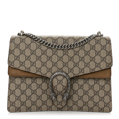 Gucci GG Supreme Monogram Medium Dionysus Shoulder Bag Taupe 1 of 11