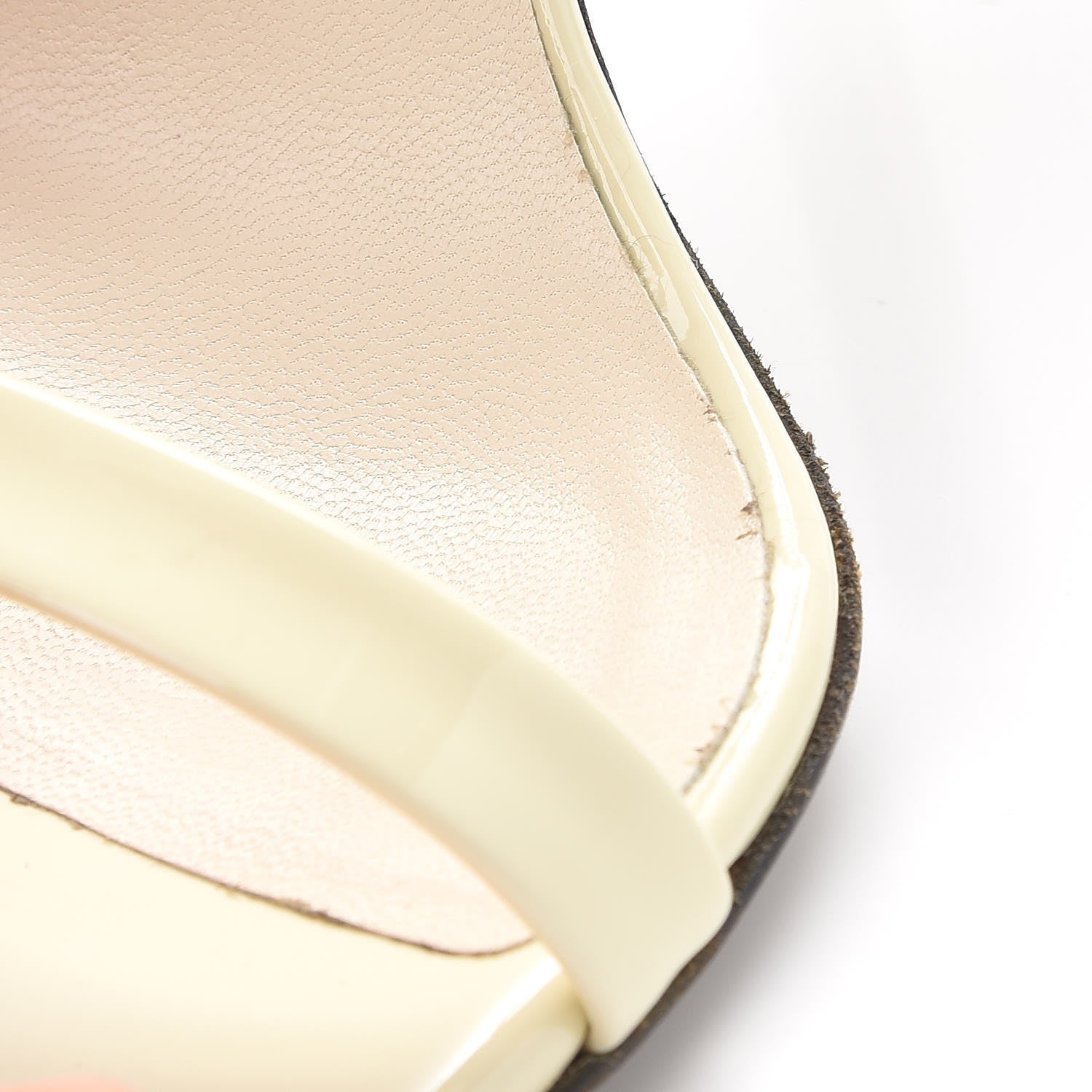 Gucci Patent Victorie Sandals 38 White 11 of 13