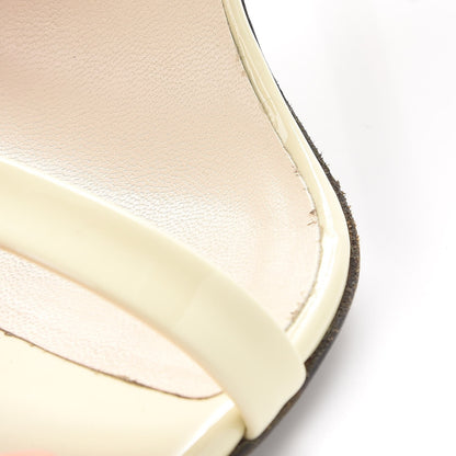 Gucci Patent Victorie Sandals 38 White 11 of 13