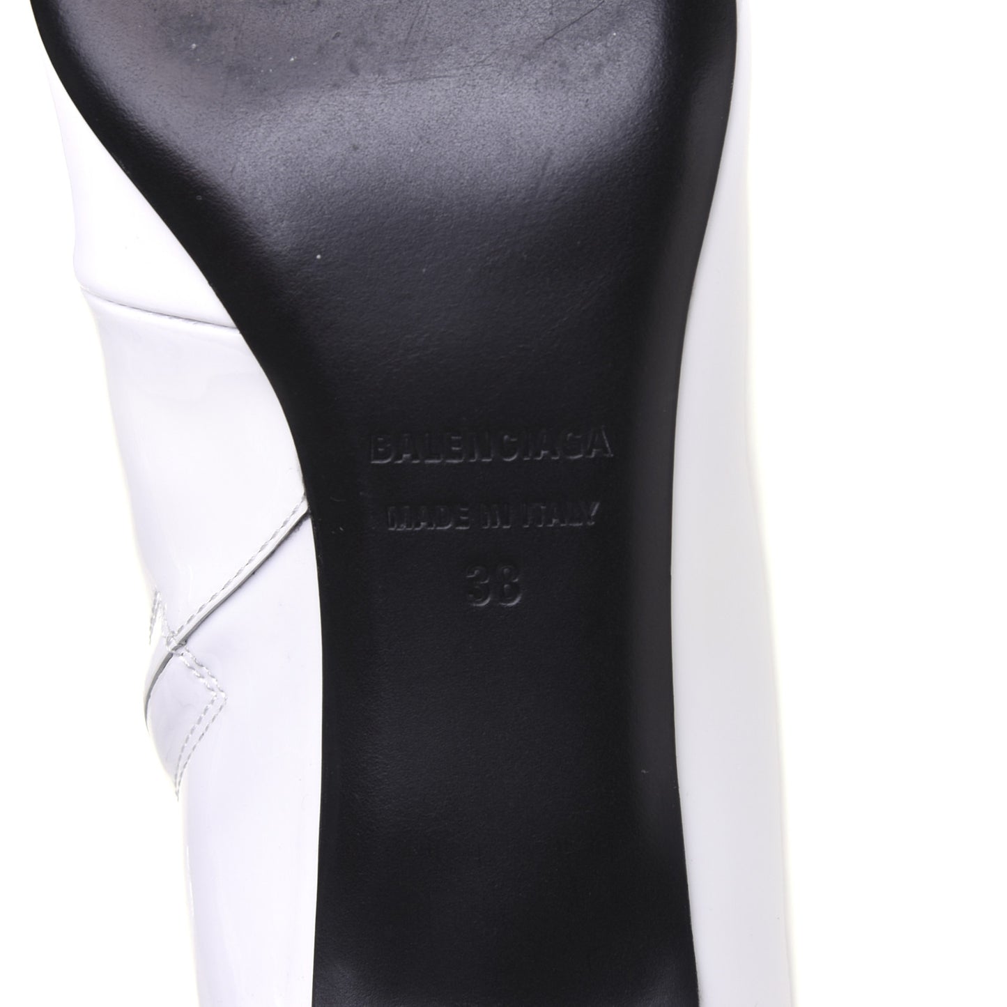 Patent BB Pointy Toe Ankle Booties 38 Optical White