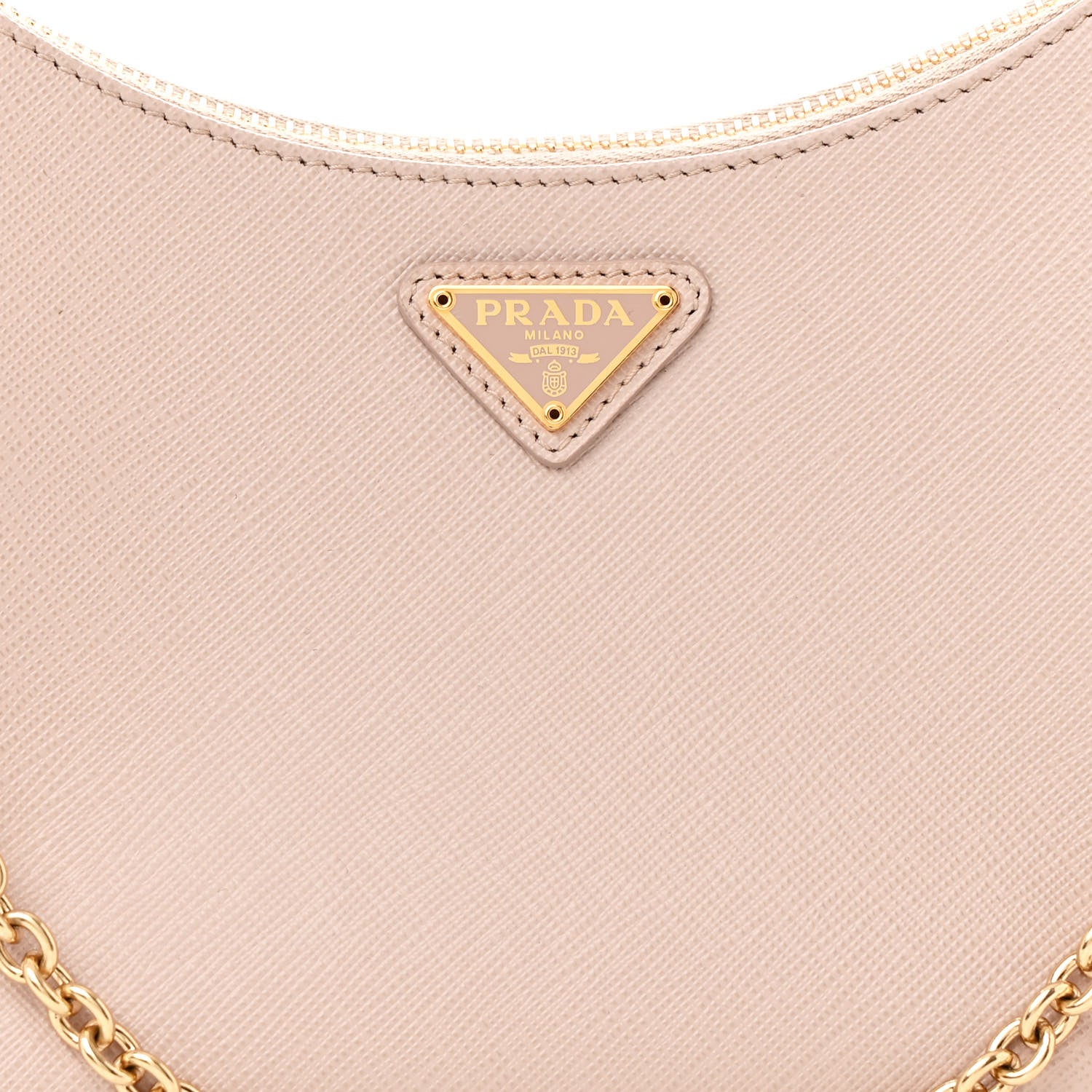 Prada Saffiano Re-Edition 2005 Shoulder Bag Cammeo Beige 9 of 12