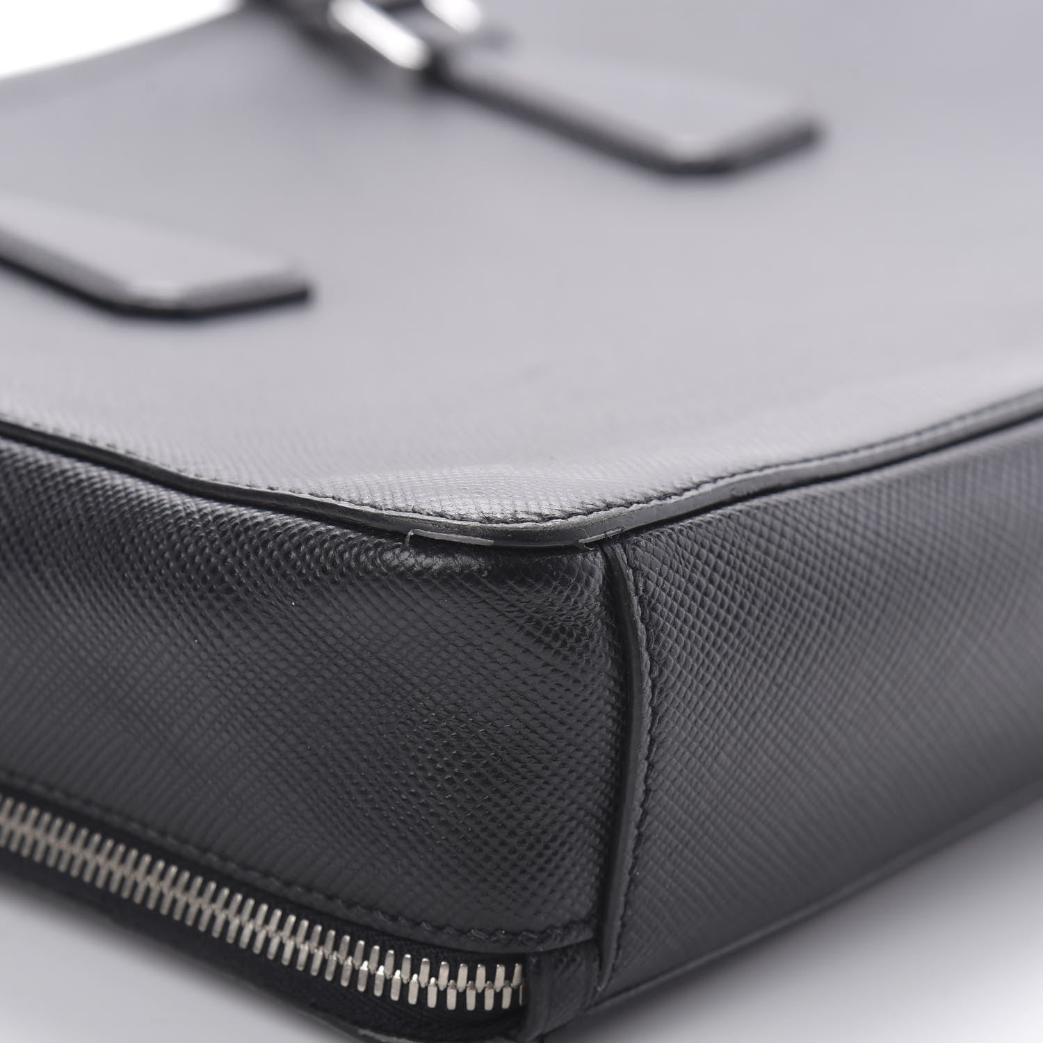 Prada Saffiano Cuir Briefcase Black 14 of 17
