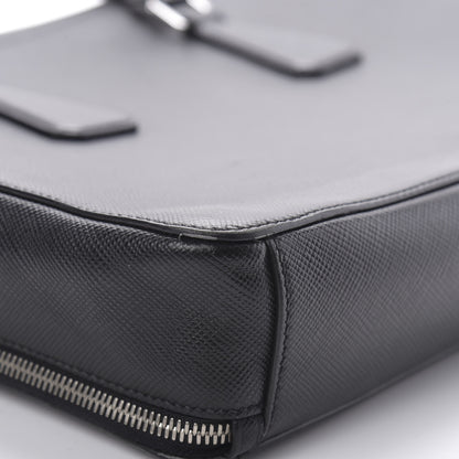 Prada Saffiano Cuir Briefcase Black 14 of 17