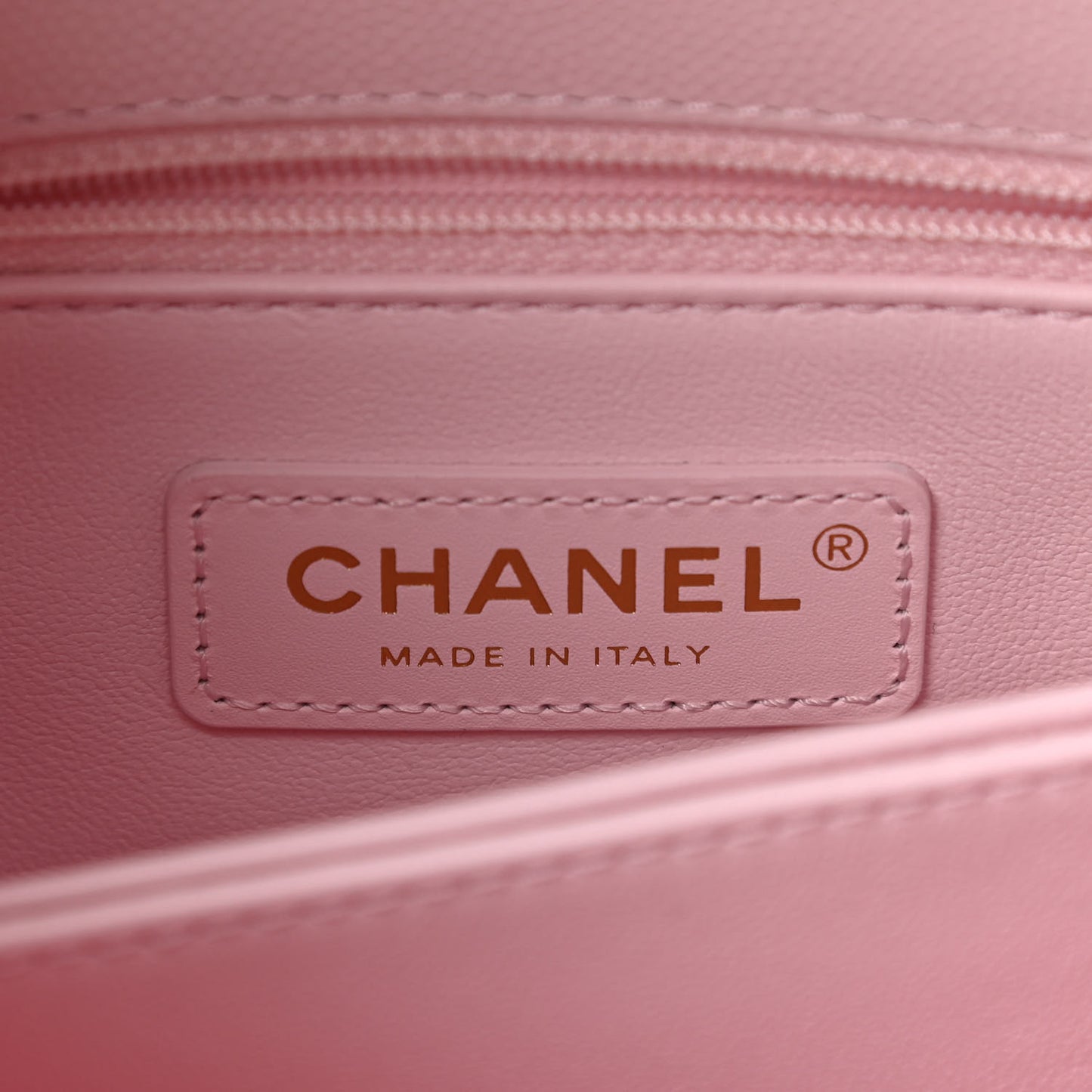 Caviar Quilted Mini Coco Handle Flap Light Pink
