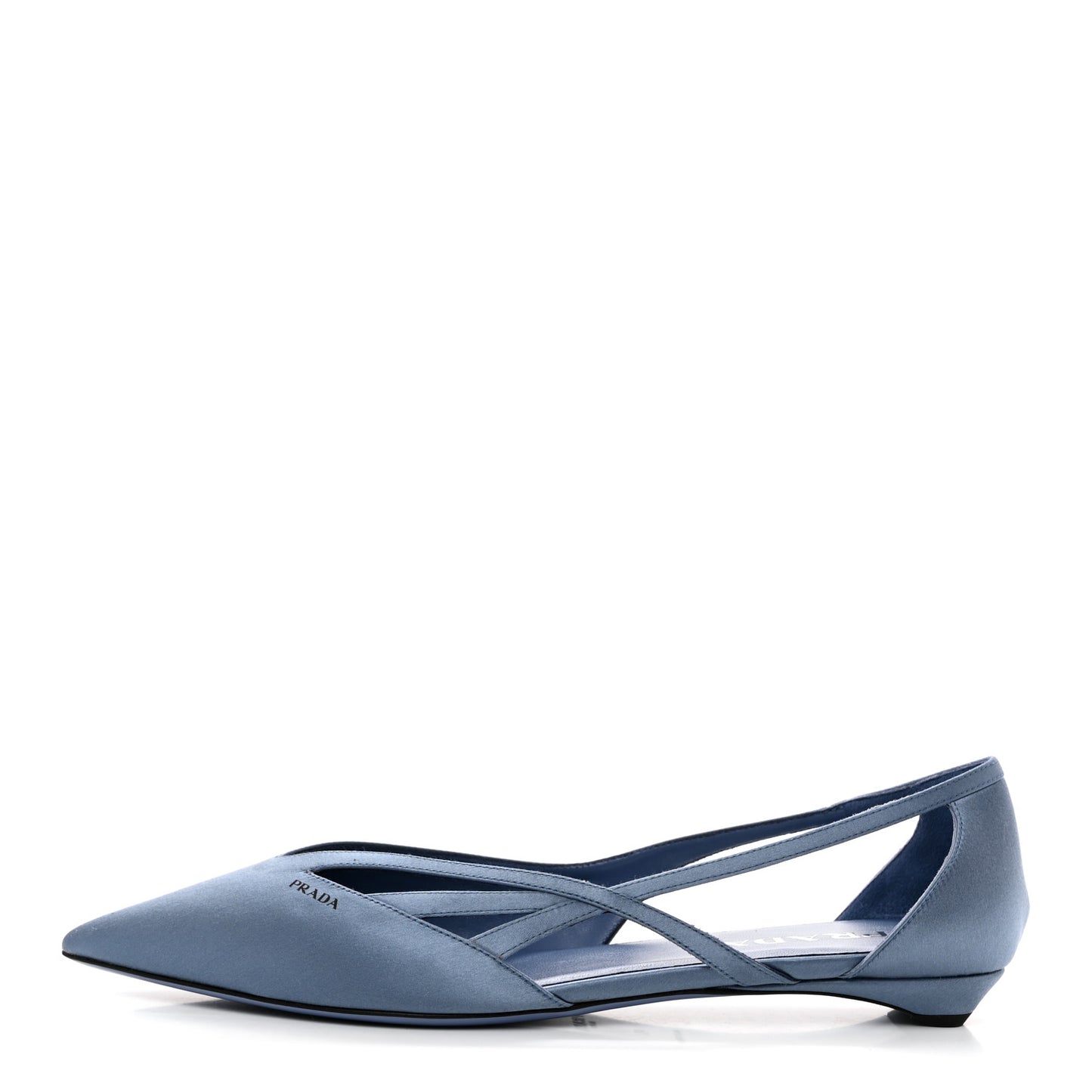 Satin Cut-Out Ballerina Flats 40 Pervinca