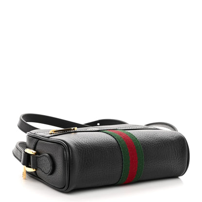 Gucci Calfskin Web Mini Ophidia Shoulder Bag Black 4 of 10