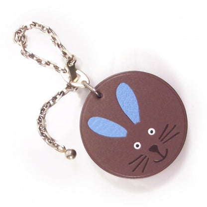 Hermes Barenia Leather Rabbit Key Chain 1 of 4
