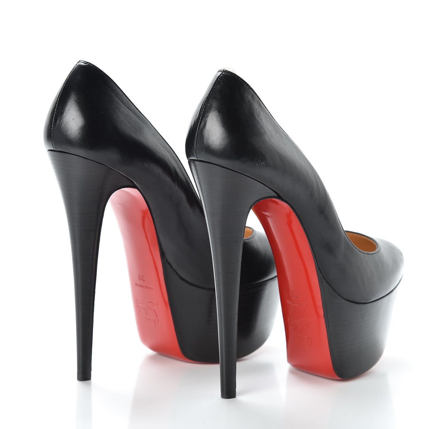 Shiny Calfskin Alta Vicky 160 Pumps 39 Black