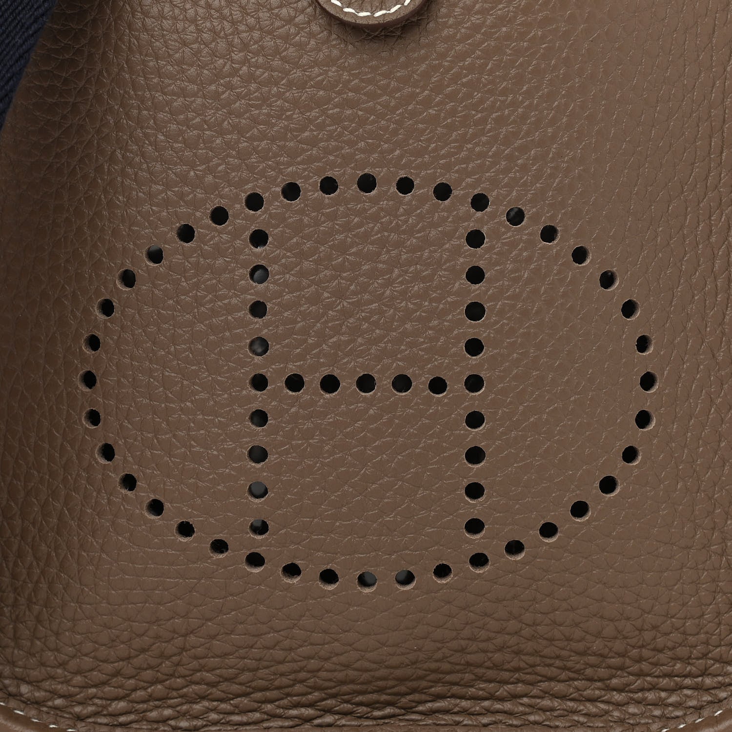 Hermes Taurillon Clemence Amazone Evelyne TPM Etoupe Bleu Indigo 7 of 10