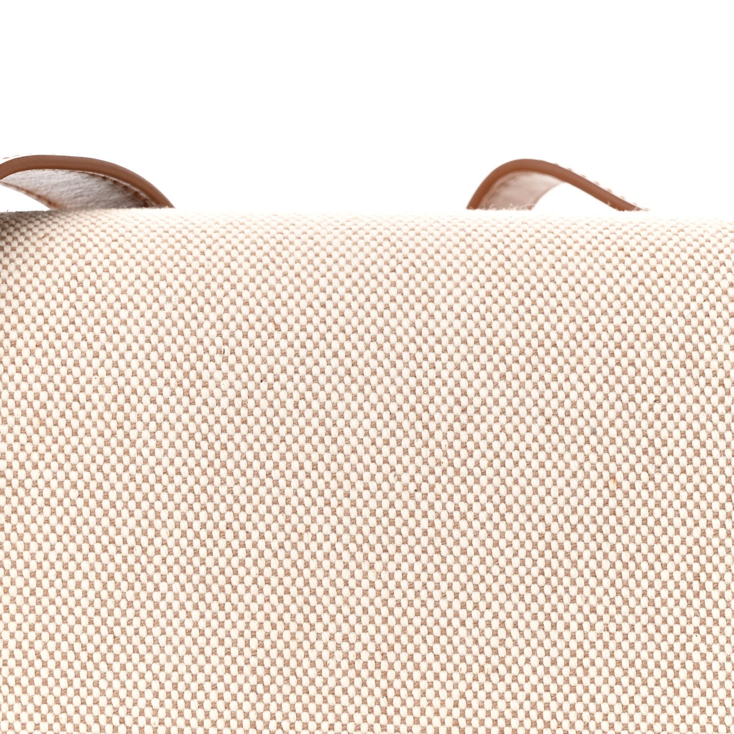 Saint Laurent Calfskin Canvas Carre Satchel Beige Brown 8 of 10