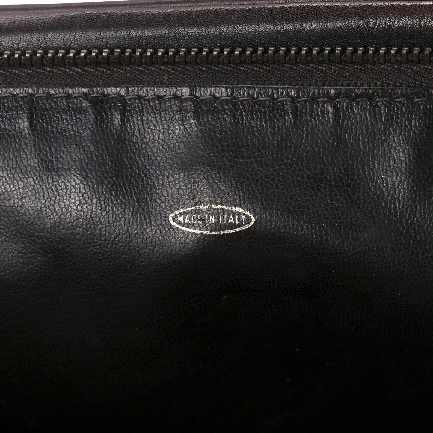Lambskin Quilted Cosmetic Case Brown