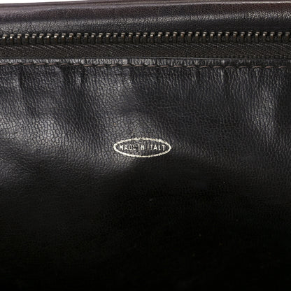 Chanel Lambskin Quilted Cosmetic Case Brown 8 of 12