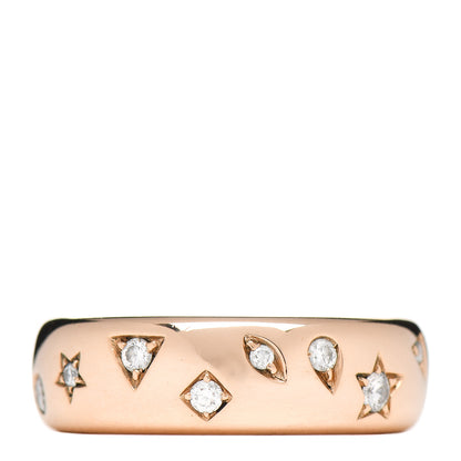 Pomellato 18K Rose Gold Diamond Iconica Band Ring 53 6.25 3 of 5