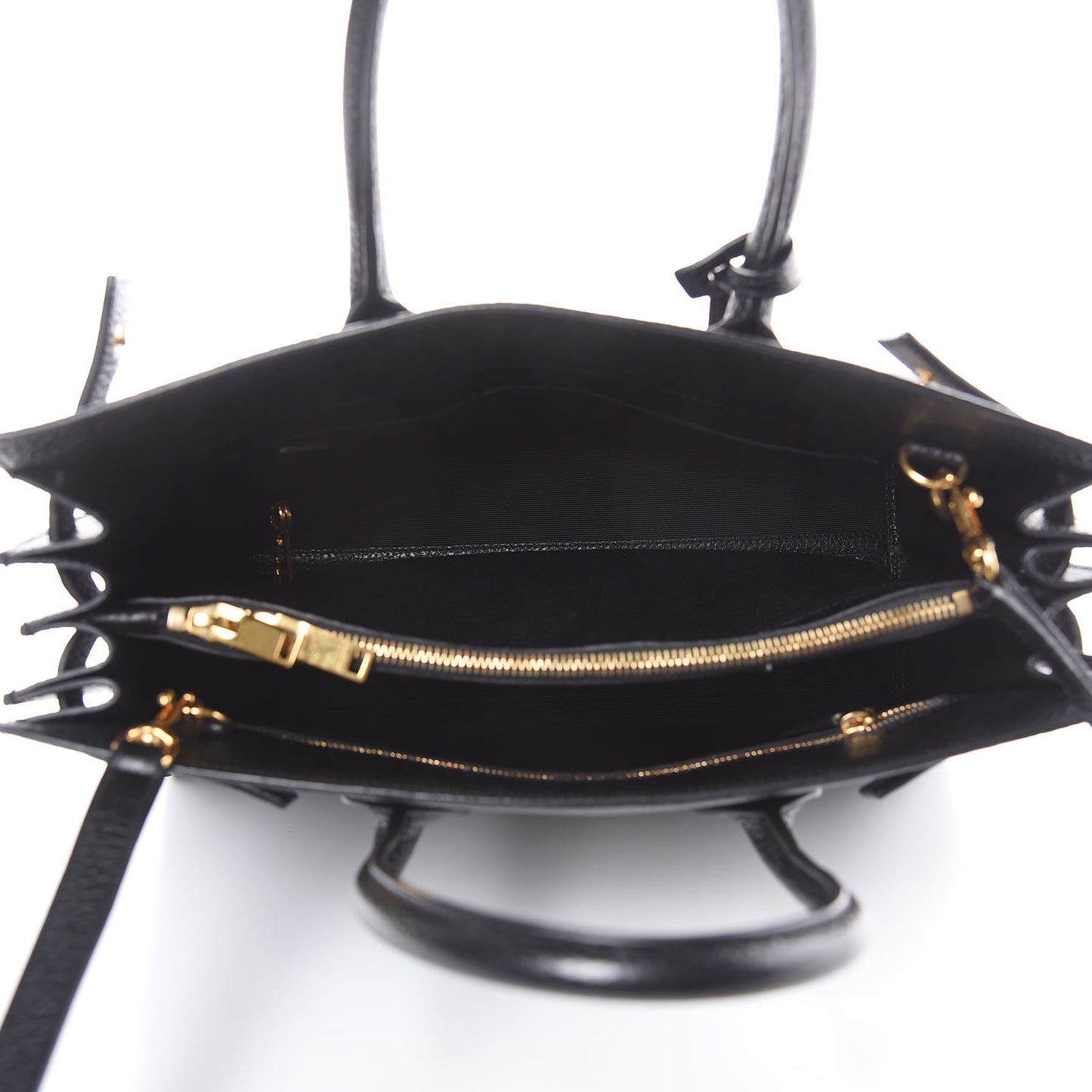 Grained Calfskin Small Sac De Jour Black