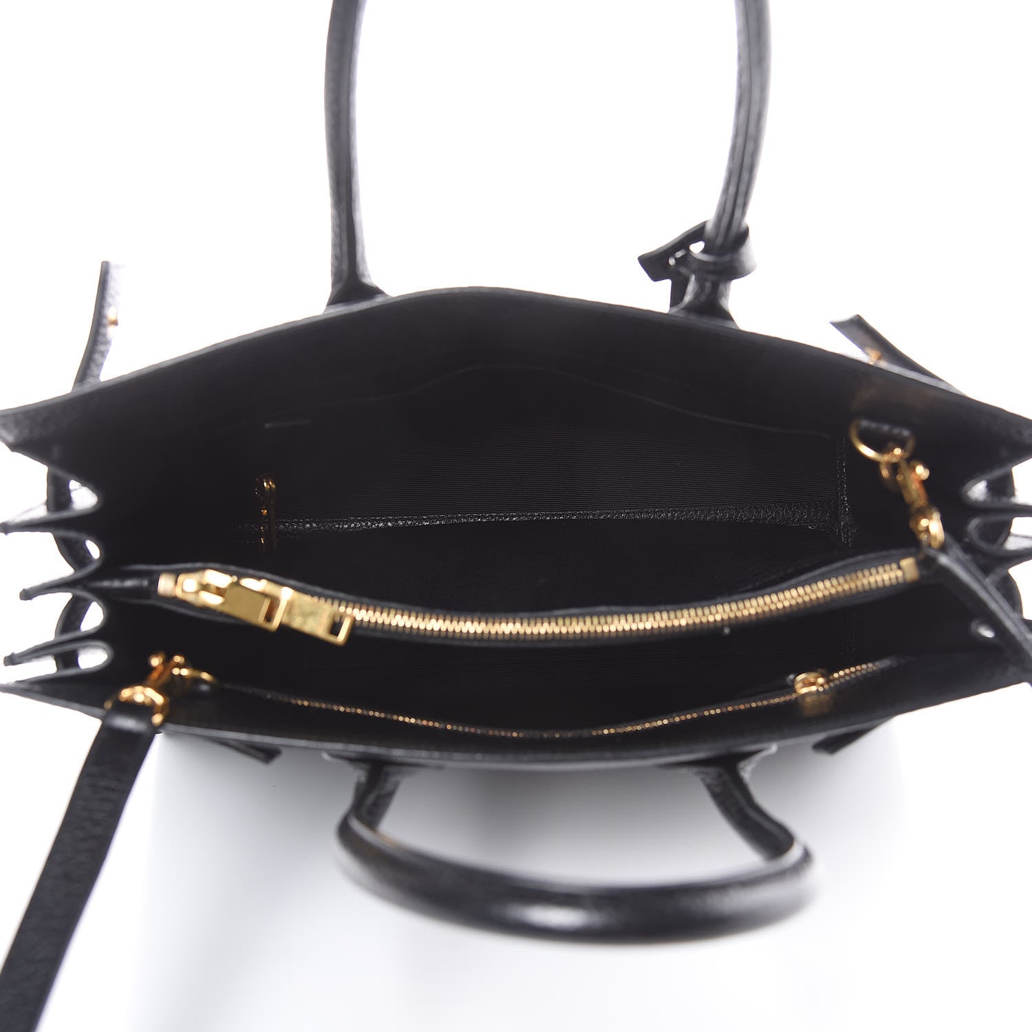 Saint Laurent Grained Calfskin Small Sac De Jour Black 6 of 10