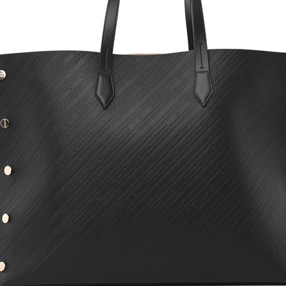 Givenchy Calfskin Chain Embossed Large Bond Shopper Tote Black 7 of 9